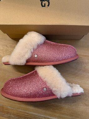 UGG Scuffette II Pink Sparkle Slippers
